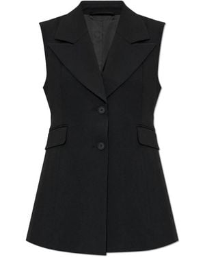 AllSaints Jassen ,Zwart ,Leer Astra Vest