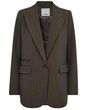 co'couture Nadelstreifen-Blazer - Braun