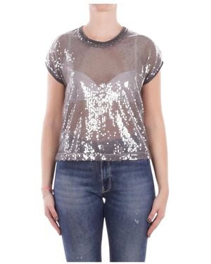 Manila Grace Round-Neck Knitwear - Azul