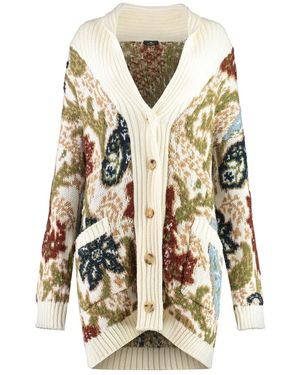 Tシャツ・カットソー ETRO Pink Cotton Blend Cardigan Etro Pink Cotton Blend Cardigan | italist