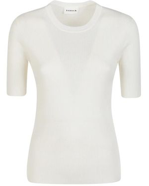 P.A.R.O.S.H. Round-Neck Knitwear - White