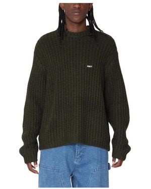 Obey Round-Neck Knitwear - Zwart