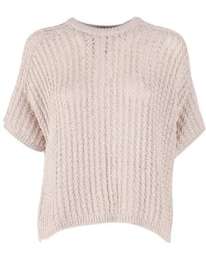 Antonelli Round-Neck Knitwear - Neutro