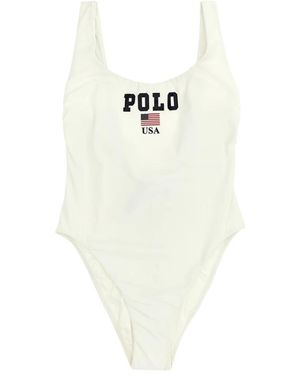 Polo Ralph Lauren Usa One-Piece Badpak - Wit