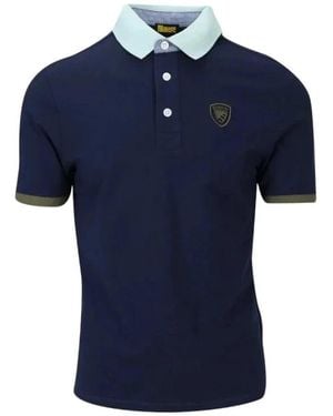 Blauer Polo Shirts - Bleu