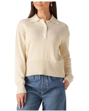 Modström Truien & Vesten ,Elegante Witte Polotrui - Naturel