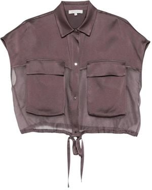 Antonelli Overhemden ,Bruin ,Tule Frida Shirt