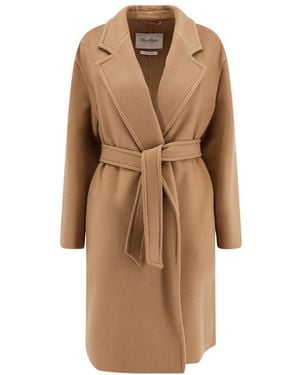 Max Mara Belted Coats - Brown