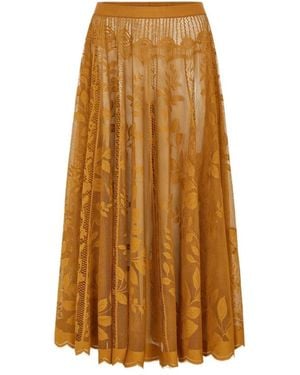 Lolly's Laundry Midi Rok - Bruin