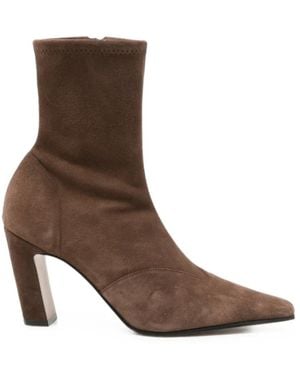 KHAITE Schoenen ,Bruin ,Leer Nevada Enkellaarsjes