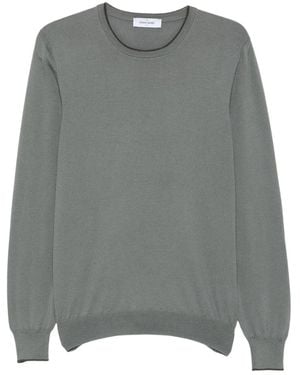 Gran Sasso Paricollo Rundhals-Strickpullover - Grau