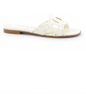 Guess Schoenen ,Wit ,Ciesta Logo Sandalen