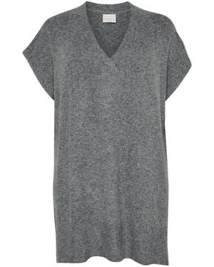 Kaffe V-Neck Knitwear - Gris