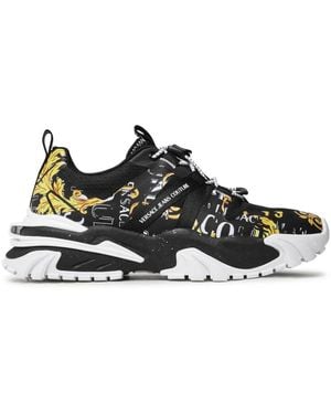 Versace Jeans Couture Bunte High Top Sneakers - Schwarz