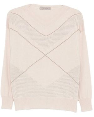 D.exterior V-Neck Knitwear - Natural