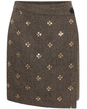 Saint Tropez Rokken ,Grijs ,Wol Terenciana Sz Rok