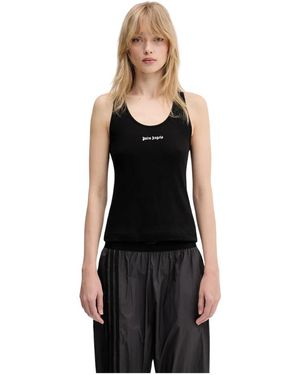 Palm Angels Sleeveless Tops - Negro