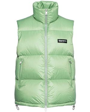 White/space Vests - Green