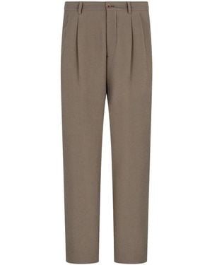 Giorgio Armani Straight Trousers - Grey