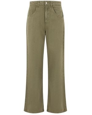 ICON DENIM Wide Jeans - Green