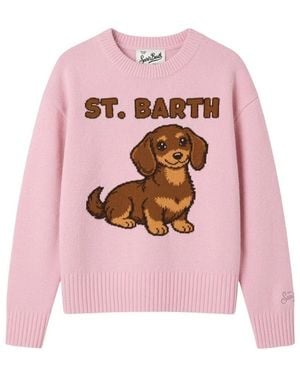 MC2 Saint Barth Truien & Vesten ,Roze ,Wol Maglia Tessa