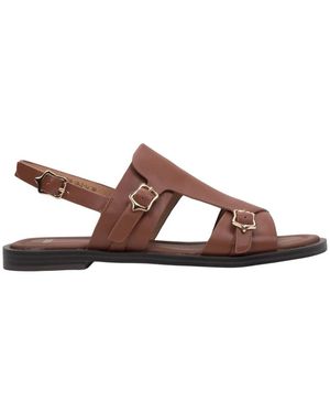 ESTRO Flat Sandals - Brown