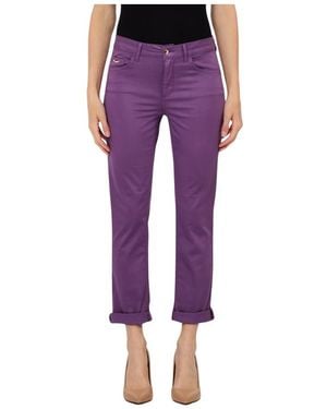 Liu Jo Cropped Trousers - Purple