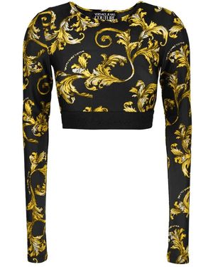 Versace Jeans Couture Long Sleeve Tops - Verde