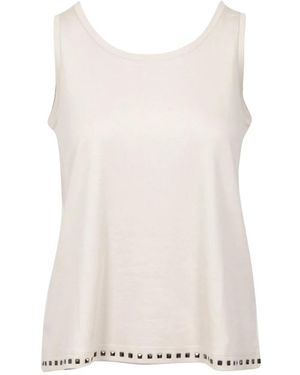 Max Mara Sleeveless Tops - Blanco