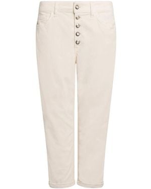 Dondup Cropped Trousers - Neutre