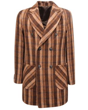 Imperial Double-Breasted Coats - Marrone