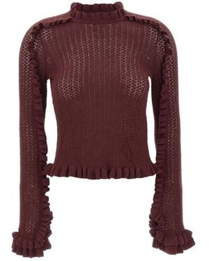 Marella Round-Neck Knitwear - Purple