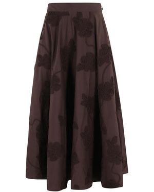 ROTATE BIRGER CHRISTENSEN Midi Skirts - Brown