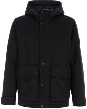 Stone Island Korte Parka - Zwart