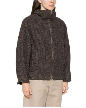 Marella Tweed Jackets - Brown