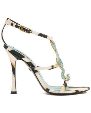 Roberto Cavalli High Heel Sandals - Metálico
