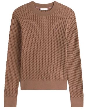Tommy Hilfiger Round-Neck Knitwear - Bruin