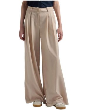Harmont & Blaine Wide Trousers - Natural
