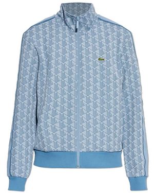 Lacoste Paris Track Jacket Mit Jacquard-Reißverschluss - Blau