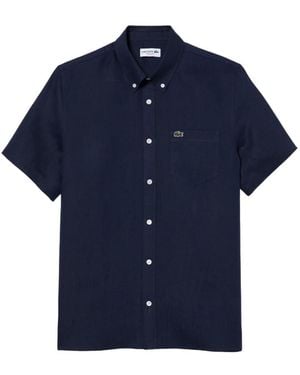 Lacoste Short Sleeve Shirts - Blue