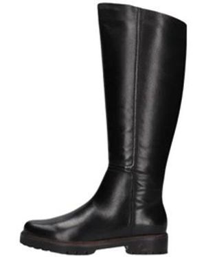 Marloe Schoenen ,Zwart ,Leer Gg 478 Over-Knee Laarzen