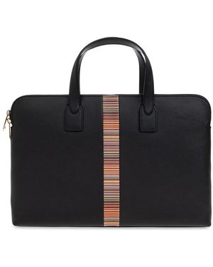 Paul Smith Tassen ,Zwart ,Leer Handheld Document Bag