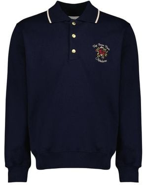 Drole de Monsieur Polo Slogan - Blau