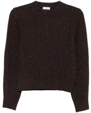 Brunello Cucinelli Round-Neck Knitwear - Nero
