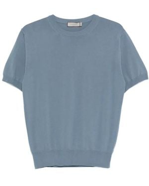 Canali Round-Neck Knitwear - Azul