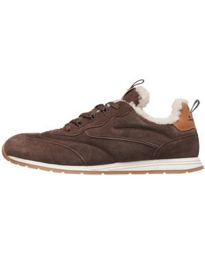 Voile Blanche Schoenen ,Bruin ,Wol Play Sneak Fur M 01