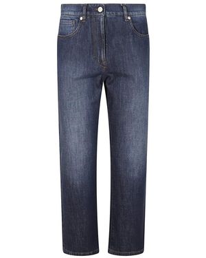 Incotex Gerades Jeans - Blau