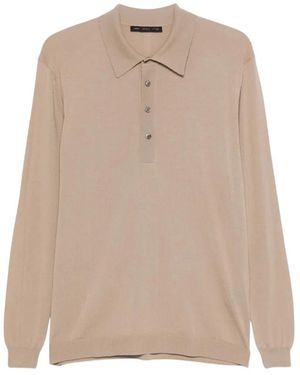Low Brand Tops ,Wol Lwbr Polo - Naturel