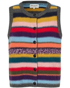 Lolly's Laundry Jassen ,Veelkleurig Bodywarmers - Rood