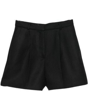 Birgitte Herskind Korte Broeken ,Zwart ,Wol Short Shorts